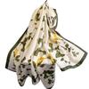 Summer silk scarf women's print lengthened thin shawl with decorative scarf sun protection beach towel Fashion Refined-inspired Casual Scarf