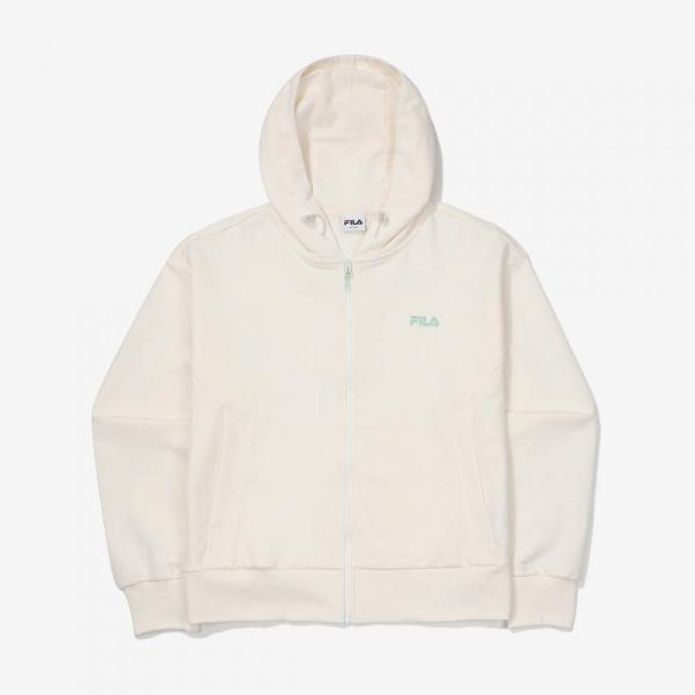 Fila Sports Hooded Zip Up Regular Fit VANILLA/100