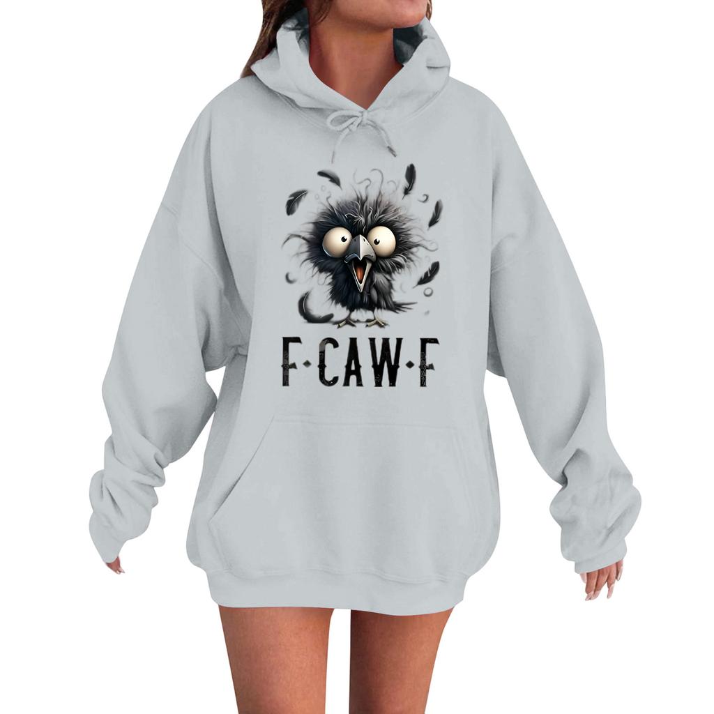 Women's Fashion Casual Long Sleeve Loose  Printed Sweatshirt