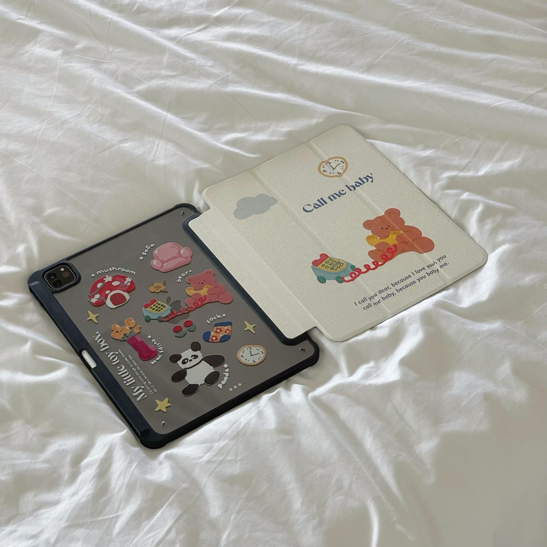 

Three-Fold Mushroom Design Case for iPad mini 6 & iPad Pro 2025/2021 iPad mini 6/7 (8.3-inch)