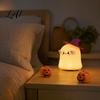 Non-glaring Warm Light Magician Ghost Silicone Night with Tap Sensing Control Rechargeable LED Lamp for Creative Gift Kids Bedroom Room Decor,