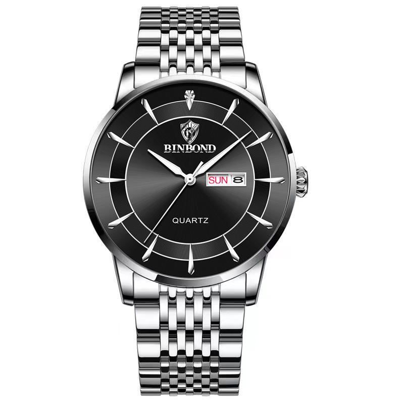 Men s Ultra-Thin Waterproof Luminous Business Quartz Watch with Steel Band (2022)