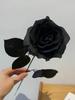 5/10PCS 50CM Wine Red Black Rose Artificial Silk Flowers Halloween Party Dark Photo Decoration Prop Goth Rose Wedding Home Decor