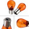 2pcs P21W 1156 BA15S 581 Amber Car Auto Scooter Indicator Break Parking Turn Light Bulb Lamp 21W DC12V Halogen Lamp Bulbs