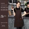 Wasserdichte Schürze mit Logo-Aufdruck für Gastronomie, Cafés und Milchtee-Stände - Jugendliches Design mit Bundband