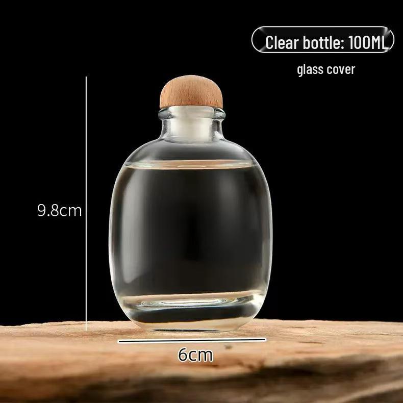 Premium Homemade Fruit Wine Bottles: Sealed, Leak-Proof, Frosted Glass with Large Belly Design