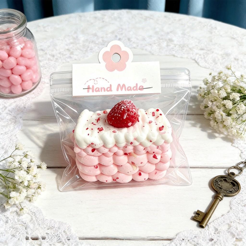 Food Grade Silicone Strawberry Cream Stack Stress Relief Toy For Kids And Adults