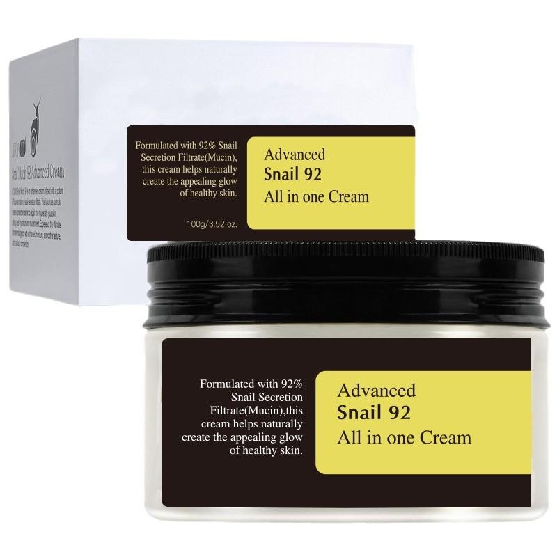 Snail face cream, plain face cream, moisturizing beauty, moisturizing level, optimal price, high moisturizing, nourishing, deep nourishing 100g