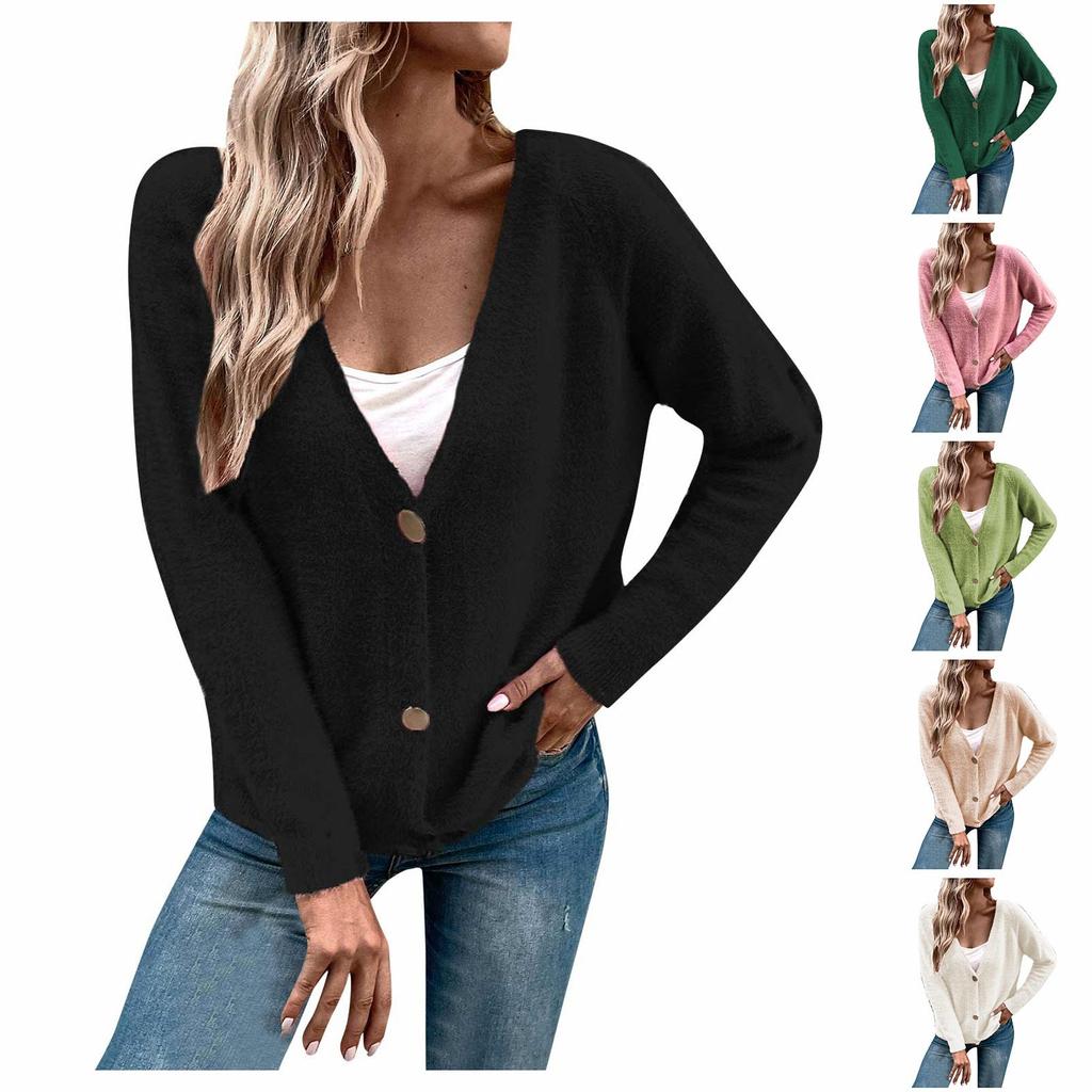 Damenmode Temperament Casual Breasted Cardigan Pullover Mantel