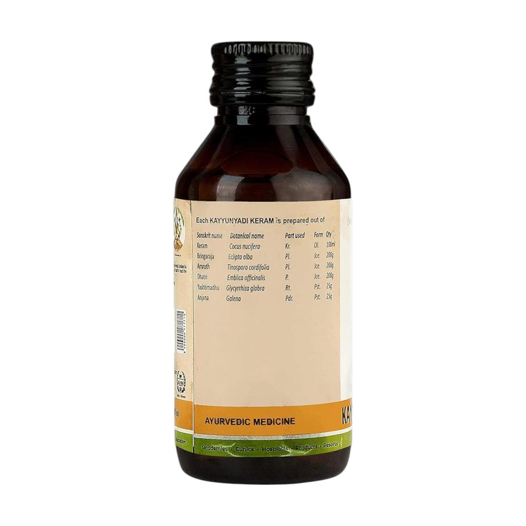 Kerala Ayurveda Kayyunyadi Keram 100 ml Ayurvedisches Haaröl für Kopfhautpflege & Gesundes Haarwachstum