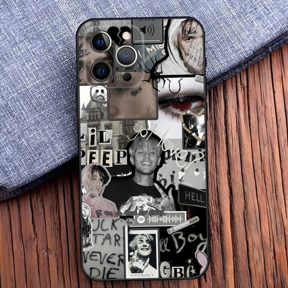 

Rapper Lil Peep Hell Boy Phone Case For iPhone 16,15,14,13,12,11,Pro,X,XS,Max,XR,Plus,Mini Soft Black Cover iPhone16
