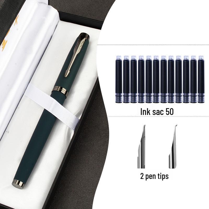 High-End Calligraphy Fountain Pen with Hard Nib for Artistic Writing, Practice & Signature - Ideal for Adults and Men