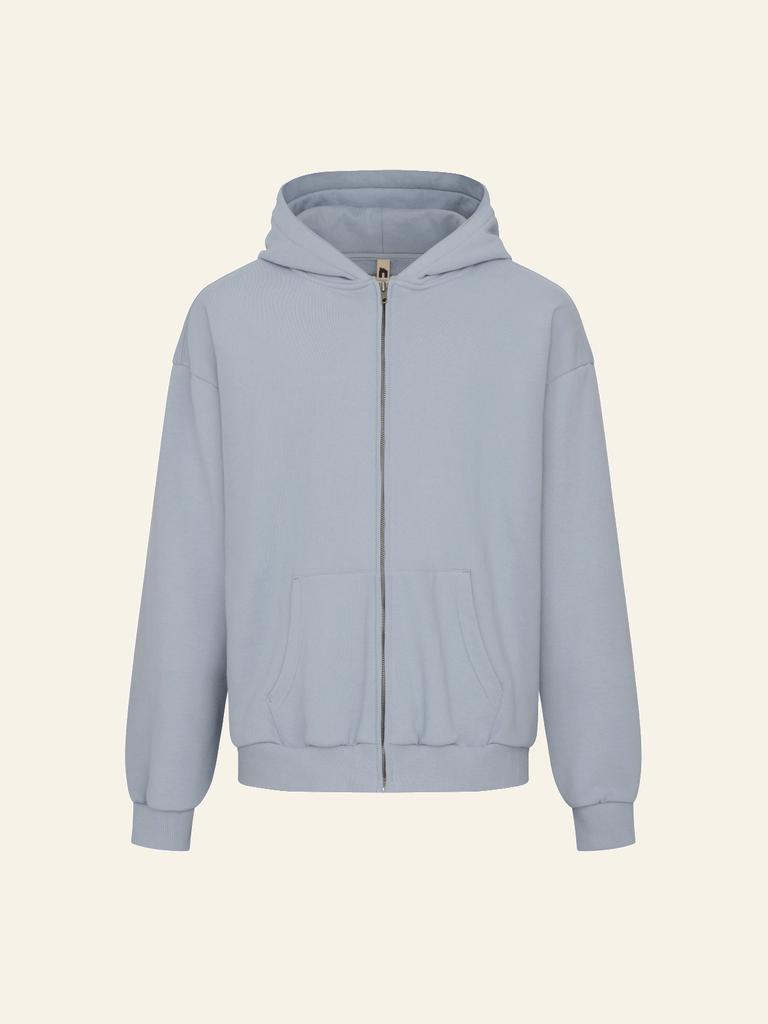 The Innrs Oversized Full Zip Hoodie (Blue Grey)