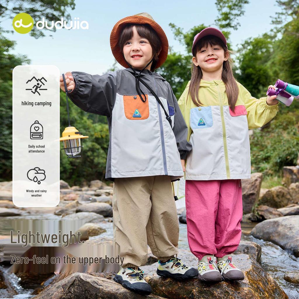 Dudu Family Kids' Water Repellent Cargo Pants - Spring Collection for Boys and Girls
