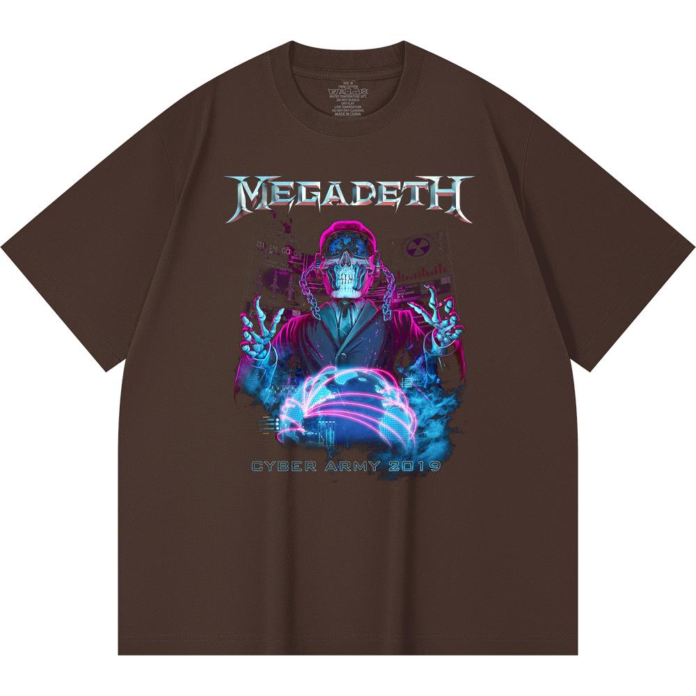 230 g/m² 100% Baumwolle Heavy Metal T-Shirt Rockband Beliebte Musik Druck Unisex Schweres Baumwoll-T-Shirt
