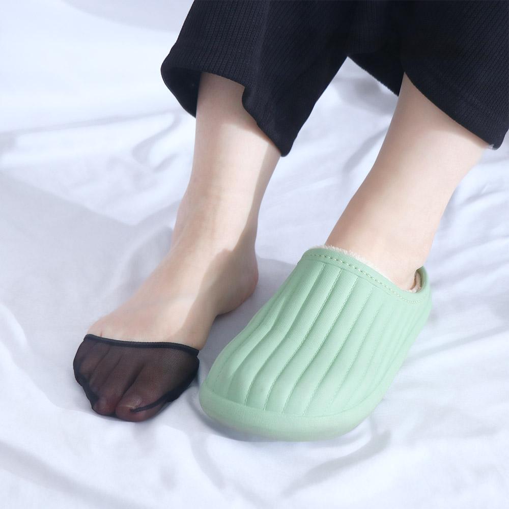 Anti-Slip Silicone Dotted Summer Women Hosiery Half Palm Socks Invisible Socks Forefoot Insoles