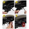 Bicycle Tail Light with Brake Sensor Waterproof USB Rechargeable Outdoor MTB Road Mountain Bike Night Riding Warning Rear Lamp