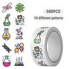 500PCS Chemistry Roll Stickers Natural Sciences Roll Stickers Biology Experiment Decals Waterproof Vinyl Laboratory Decal