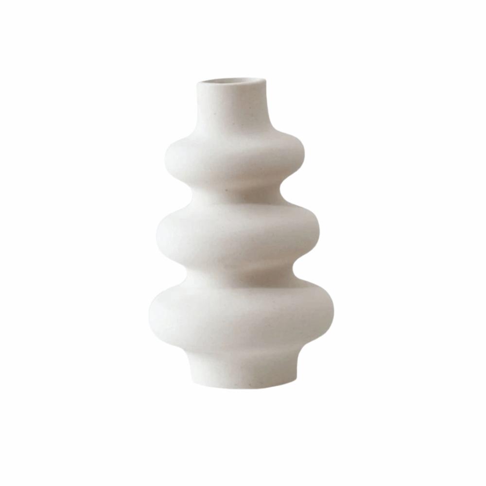 Decorative Plastic White Vase Simple Home Desktop Ornaments New Nordic Flower Vase  Table Decor