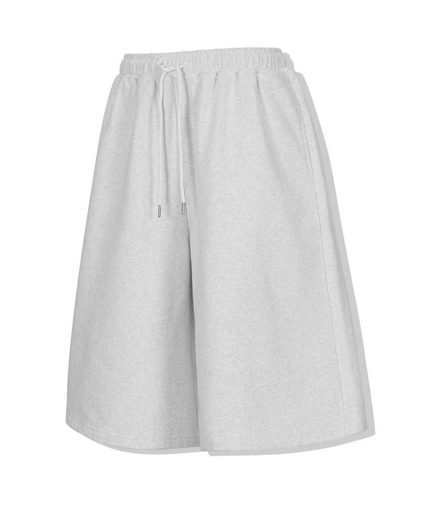 Pantaloncini Bermuda Larghi DRIX Maxi_Grigio Melange Bianco