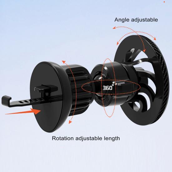 Магнитный всасывающий воздуховыпускной зажим в стиле автомобильного держателя телефона — фото 4