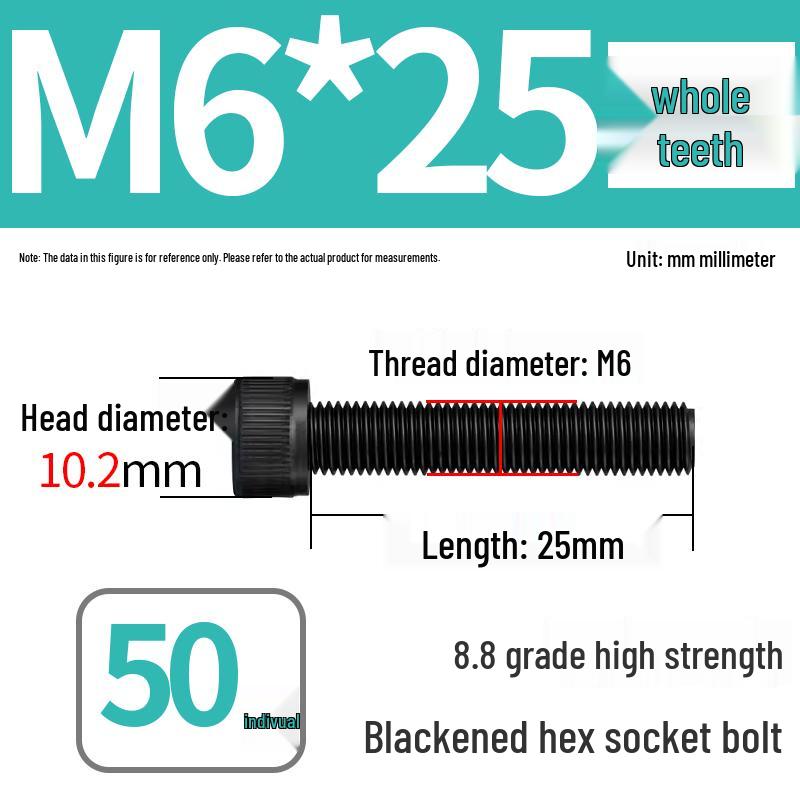 8.8 High-Strength Socket Head Cap Screw Bolt (M4-M20)
