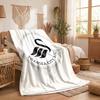 Coperta in Pile a Tema Swansea City Morbida e Accogliente in Peluche per Camera da Letto Divano Viaggio