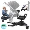 Universal Baby Strollers Pedal Adapter Trolley Auxiliary Trailer Buggy Pushchair Standing Seat Pushchair Step Board Accessories