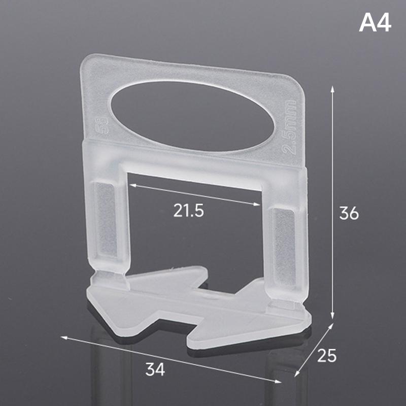 100 stuks Keramische Tegel Egalisatie Systeem Clips Afstandhouders Legclips Voor Tegel Leggen Vloer Muur Bouw Gereedschap 1/1.5/2/2.5/3mm