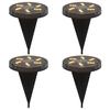 VidaXL Solar Ground Lights and Outdoor Ground Stakes 4 Pcs, Solar Ground Lighting, Solar Landscape Lighting At 4008196