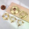 1Pc Vintage Brass Three Holes Ring E27 E14 Lampshade With Screw Fixed Ring Holder DIY Lighting Shade And Socket Connected Holder
