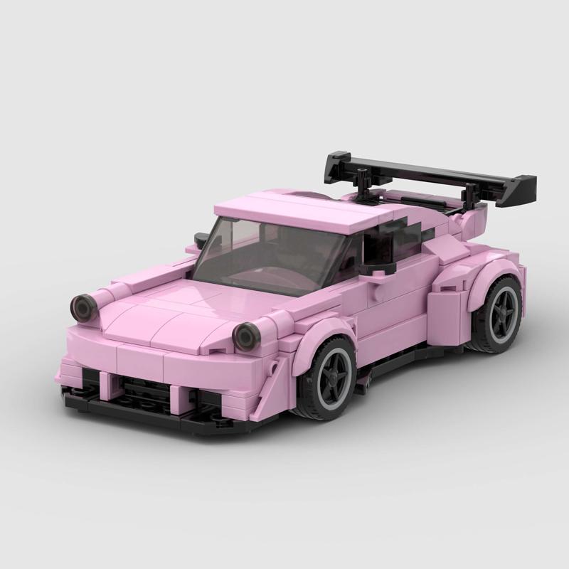 MOC RWB  Wide Racing Car City Sports Model Building Blocks Bricks Kids Toy Classic Super Racers Vehicle Technique