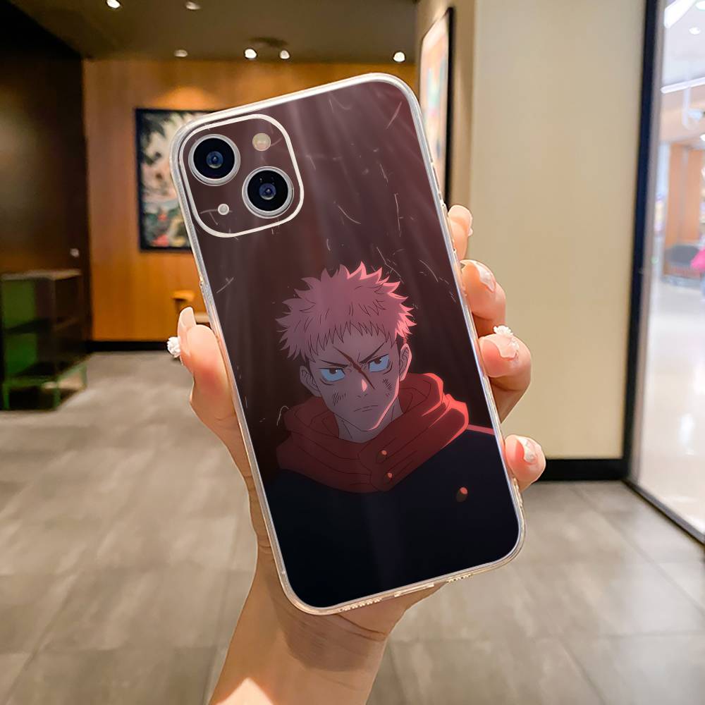 Anime main characters-Yuji Itadori Phone Case For iPhone17,16,15,14,13,12,11 ,Pro Max,16/15/14 Plus Transparent Cover