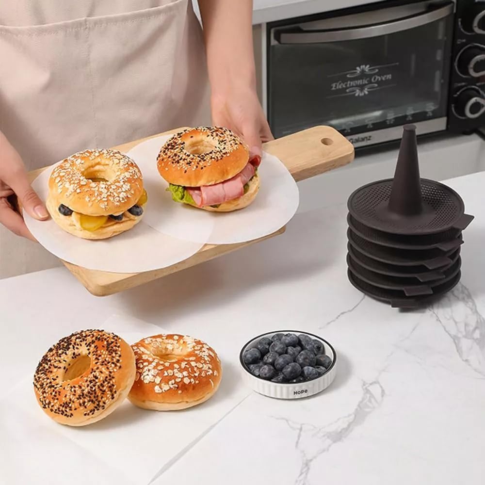4/6pcs Cake Moulds Bread Donut Tool Donut Mold for Baking Donut Silicone Mold Pastry Molds for Bagel and Doughnut Cake Pans