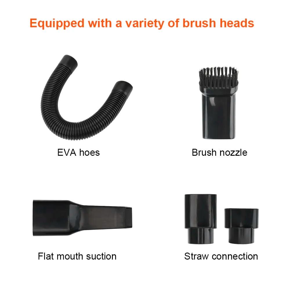 Aspirator auto nou 12V 120W cu fir portabil cu aspirație ridicată scaun umed și uscat pentru curățarea tabloului de bord accesorii auto interior