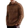 Men's  Fashion  Knitting  Pullover  Long Sleeves  Loose  Flip Collar  Sweater