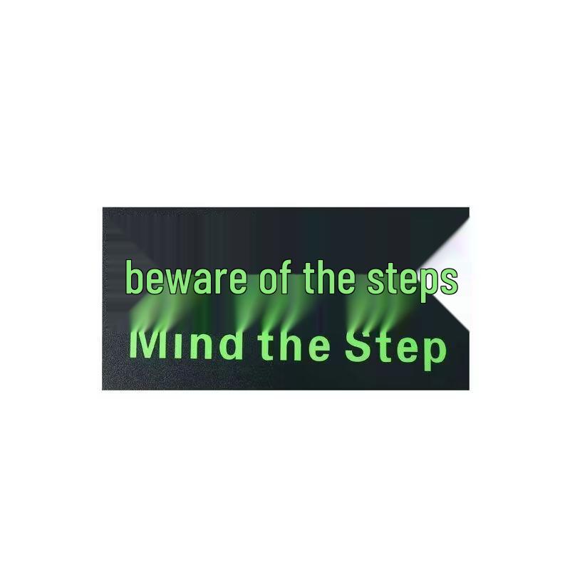 Lijiu Hong PVC Caution Step Safety Sign Sticker