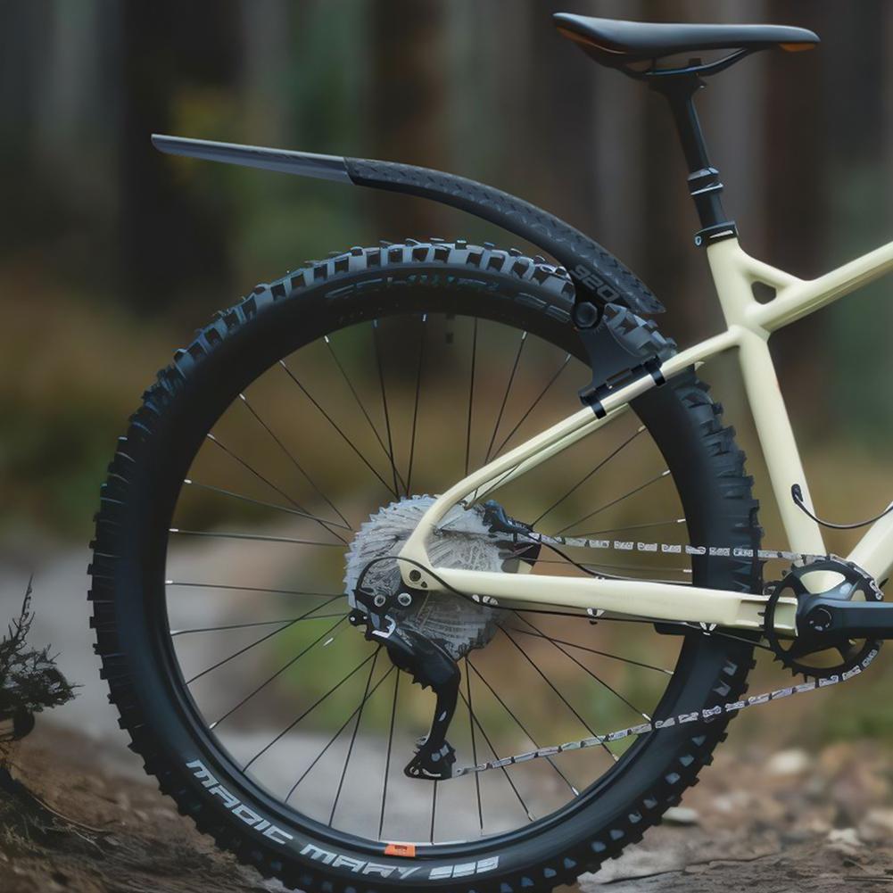 Bicycle Front Rear Mud Guard Lightweight Bike Front Rear Mudguard Bike Hard Shell Mudguard for MTB Mountain Bike Road Bike