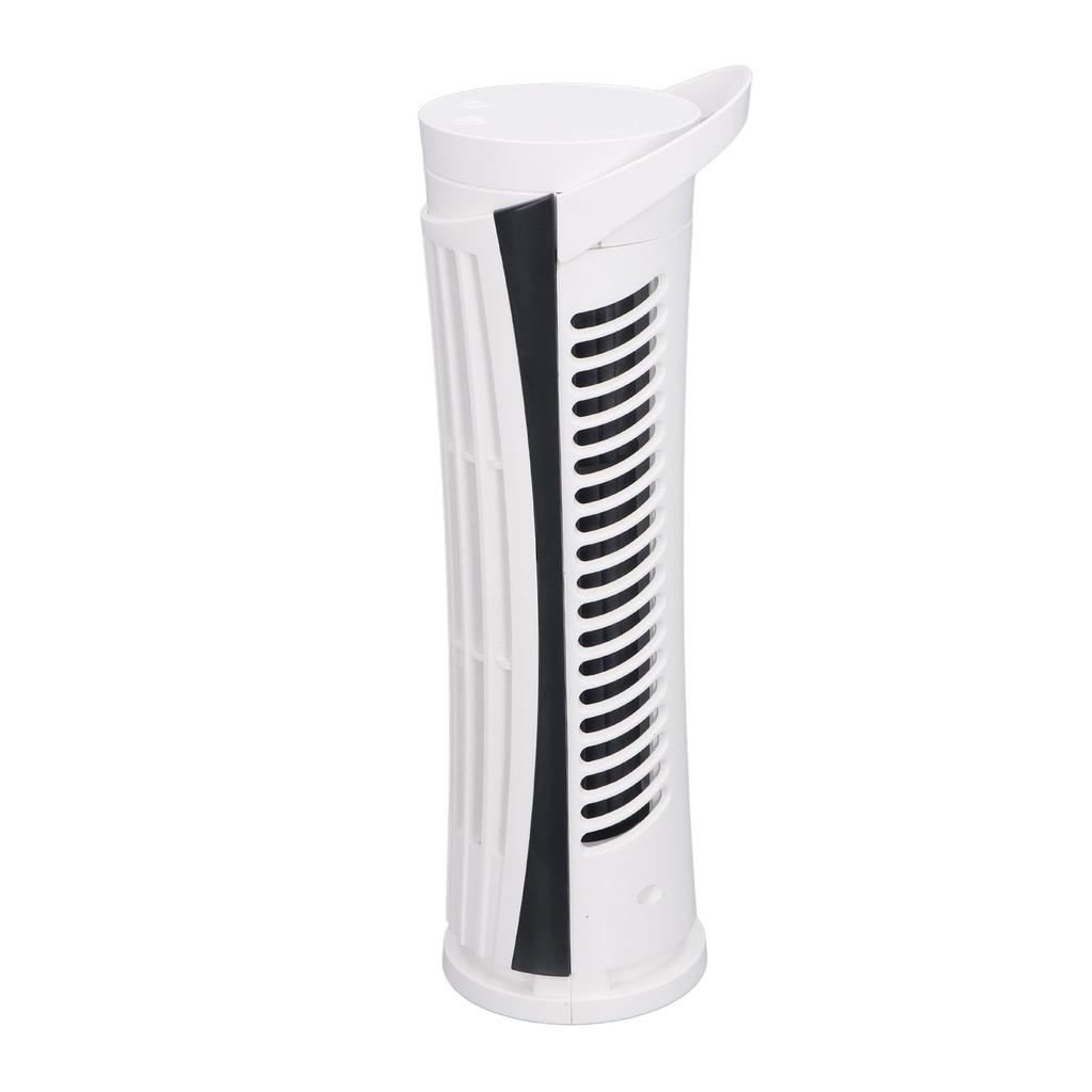 Tower Fan 90 Degree Oscillating Fan with 2 Speeds Light Standing Bladeless Fan 34dB Quiet USB 2.0 for Indoors Bedroom