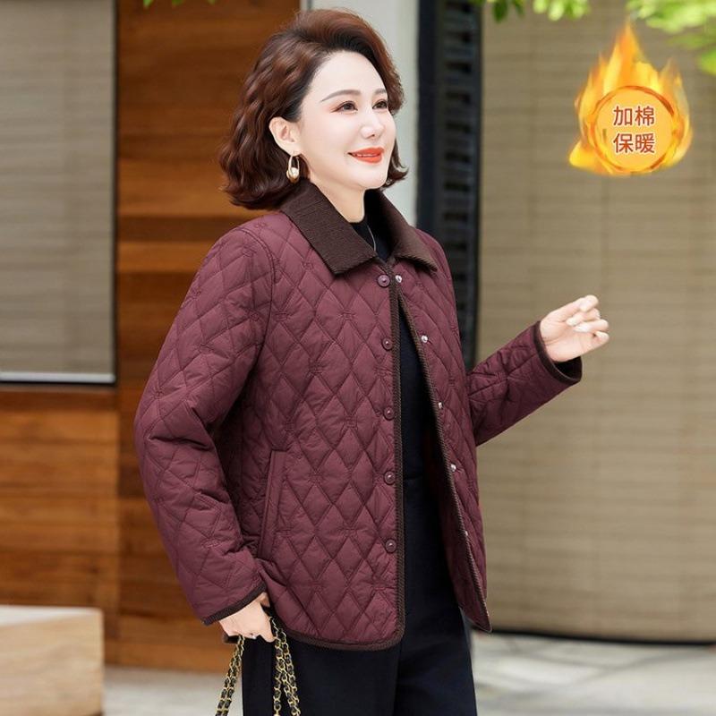 Medium and Short Cotton-padded Jackets, Fashionable New Casual and Light Cotton-padded Jackets, Age-reducing and Versatile Warm Cotton-padded Jackets