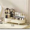 Support de Rangement Cosmétique avec Base Rotative et Compartiments Divisés pour Boîte de Rangement Cosmétique, pour Rouge à Lèvres, Boîte de Rangement pour Soins de la Peau