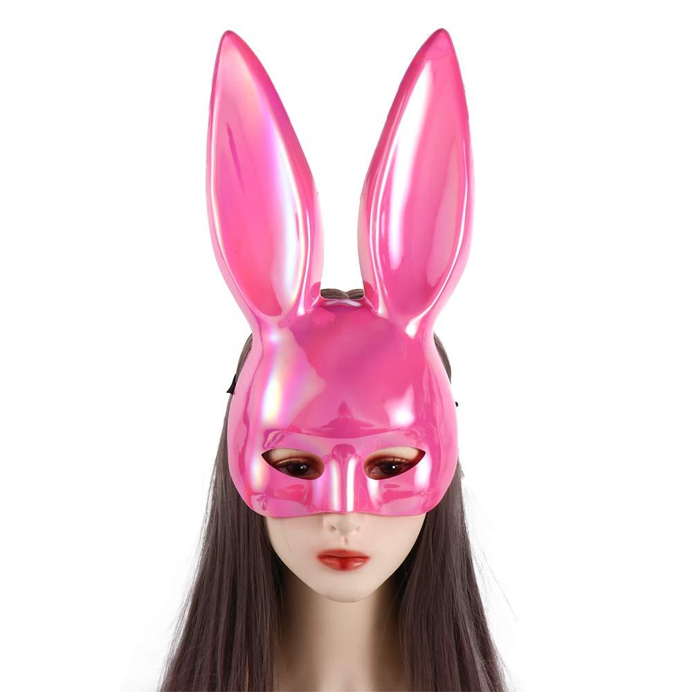 Rabbit Ears Mask Bunny Mask Half Face Mask Prom Party Supplies Women Half Mask Party Cosplay Props