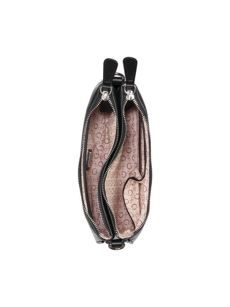 Guess Tyrah Mini Crossbody Top Zip Crossbody Black Women's Bag,