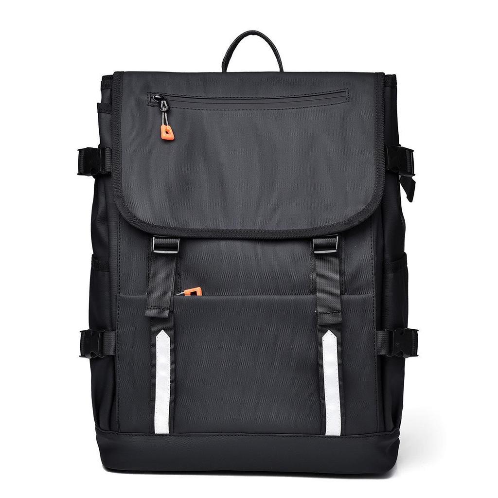 High-Capacity Reflective Casual Backpack with Multifunctional Design