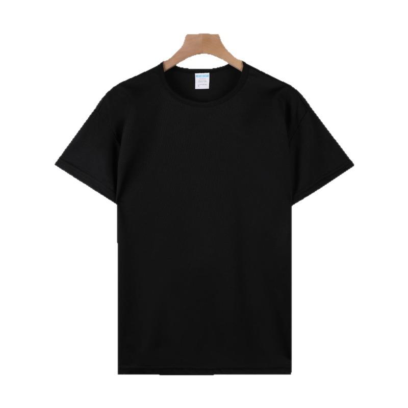 T-shirt de sport pour homme Taille européenne Manches courtes Col rond Séchage rapide Respirant