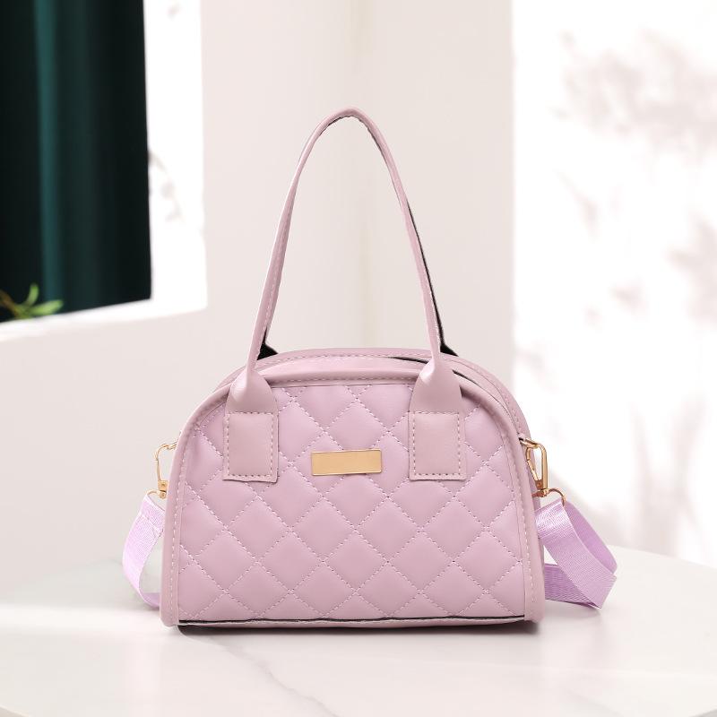 Women's bag, new shoulder messenger bag, fashionable and simple diamond long label decorative handbag, one piece.