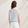 Zhao Jun Women's Lace Jacquard Knit Short Sleeve Top