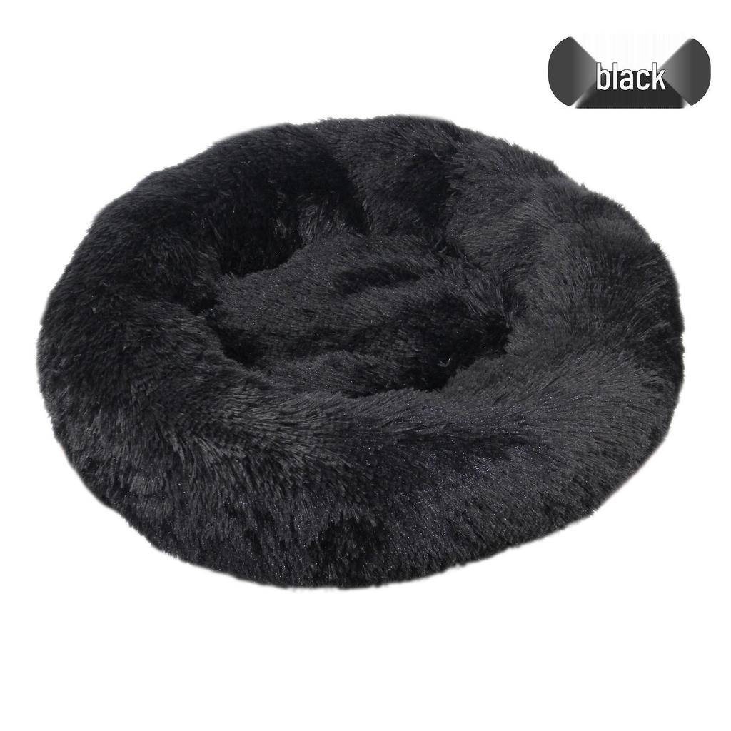 Round Plush Cat & Dog Bed – All-Season Warmth, Multi-Size Options for Small & Medium Pets