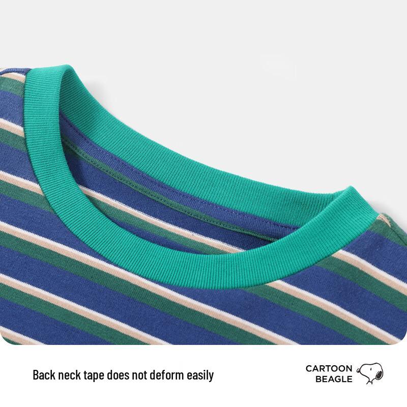 SNOOPY Boys' Striped Long Sleeve T-Shirt