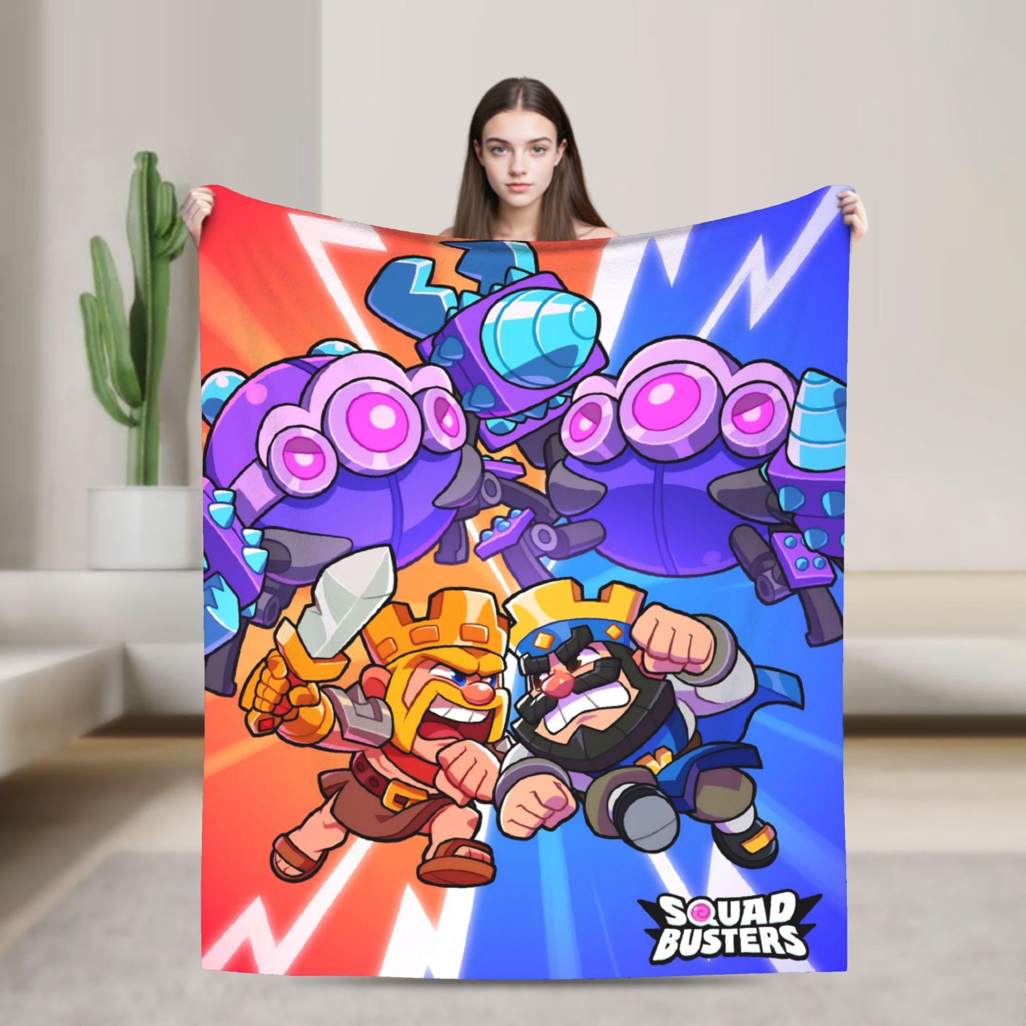 Squad Busters Game Blankets Quality Warm Soft Throw Blanket Winter Airplane Travel Living Room Novelty Bedspread 75X95CM